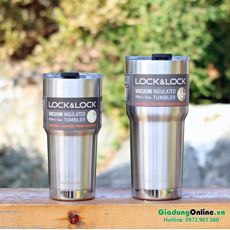 Ly Giữ Nhiệt inox 304 Lock&amp;Lock Swing Tumbler - Bạc LHC4137 (700ml ) - Larva Store