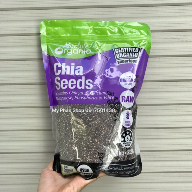 Hạt Chia Úc Organic Chia Seeds 1kg