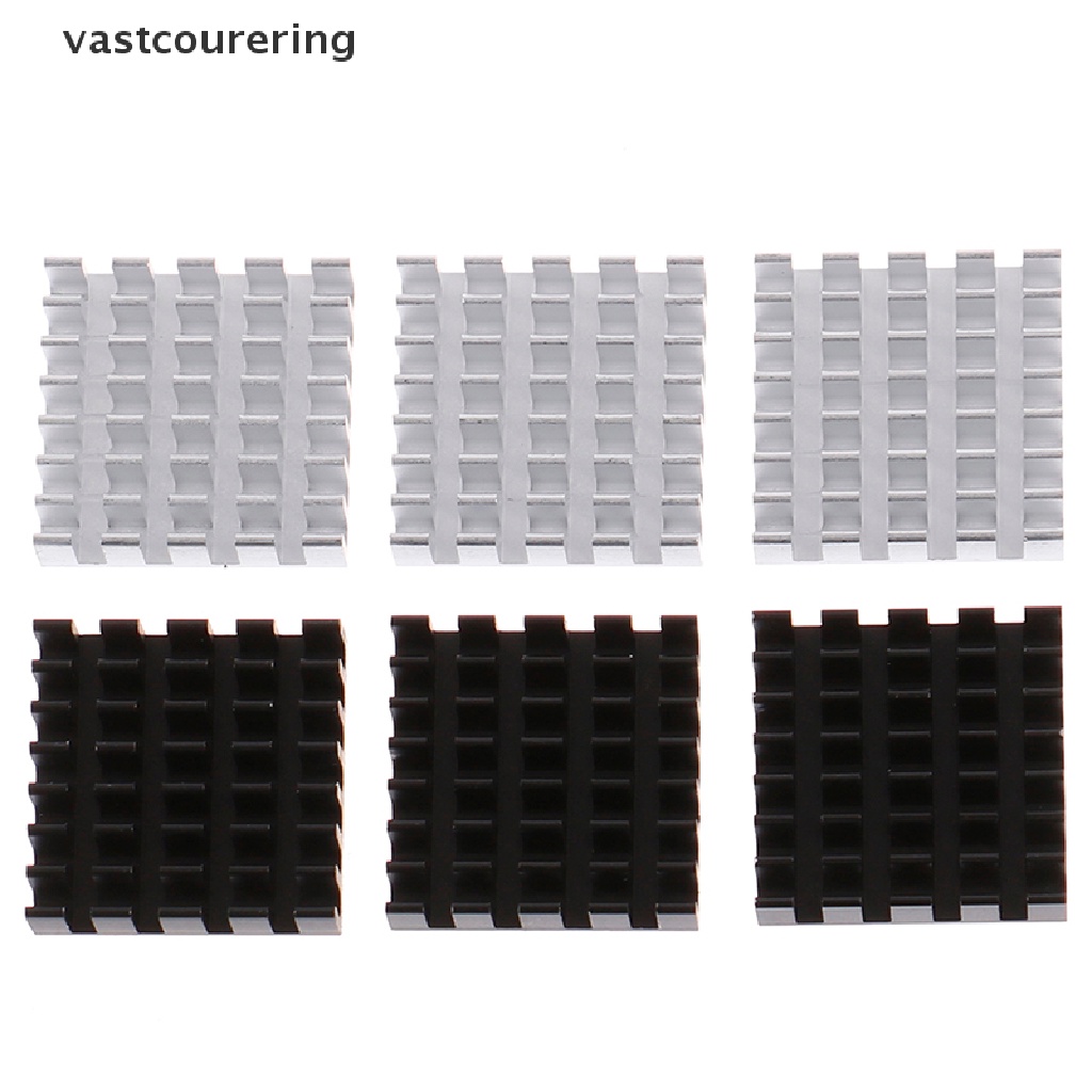 Set 5 Bộ Tản Nhiệt CPU GPU Bằng Nhôm Kích Thước 20 * 20 * 6mm