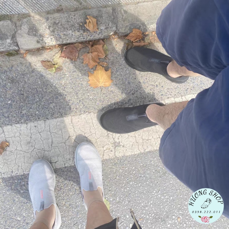Giày Slipon Skechers GoWalk Cực Êm Mềm Nhẹ, Đế Ma Sát Cho Nam - Hàng Full Box, Xuất Xịn | BigBuy360 - bigbuy360.vn