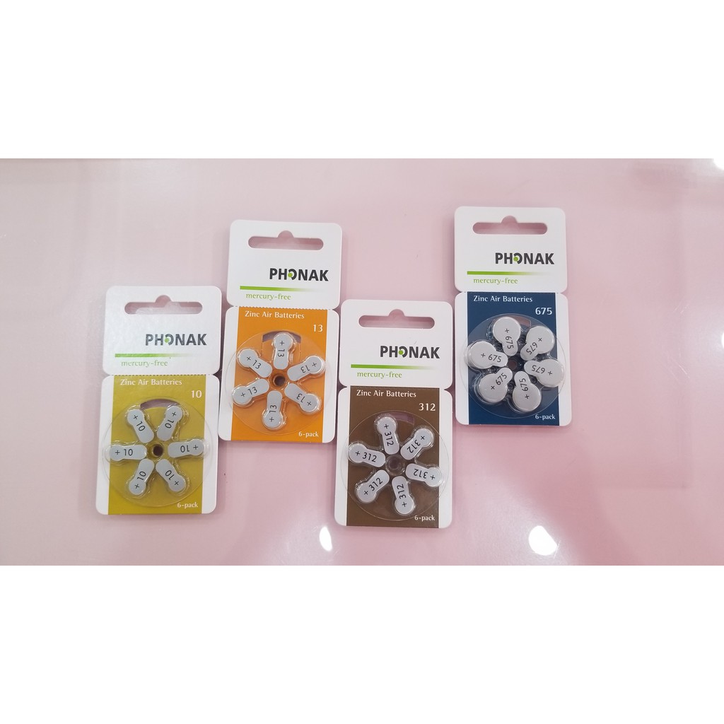 Pin máy trợ thính phonak thụy sỹ