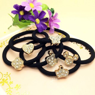 Dây cột tóc nữ đính đá nhiều kiểu (Ngẫu Nhiên)