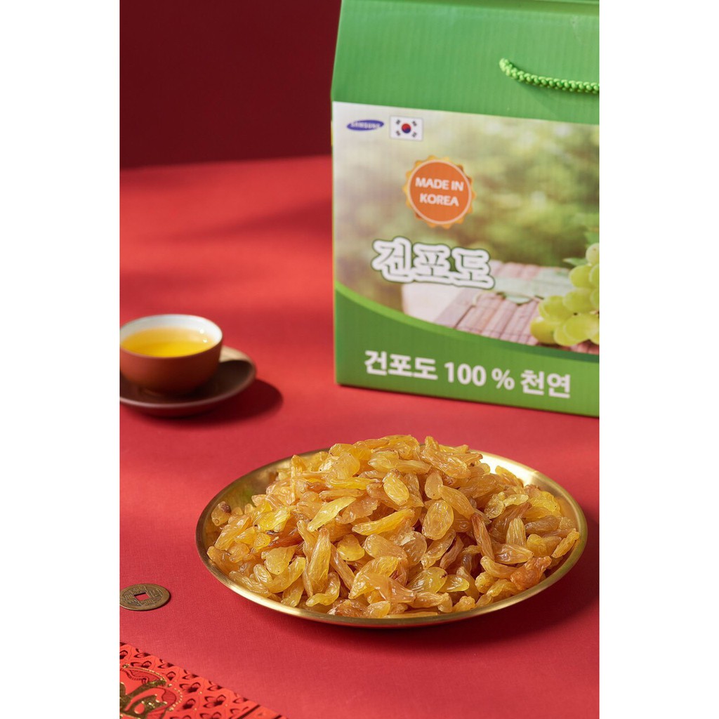 Nho khô Hàn Quốc hộp quà loại 1kg