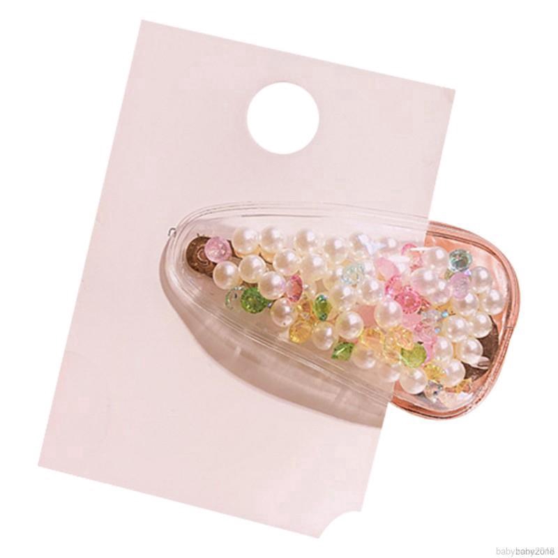 Kẹp tóc đính hạt giả ngọc trai cho bé