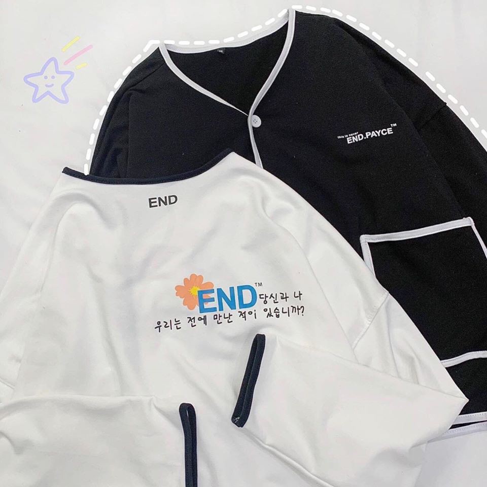 Áo Khoác Gile END Korean Chất vải cotton 2 màu Đen Trắng có size | BigBuy360 - bigbuy360.vn