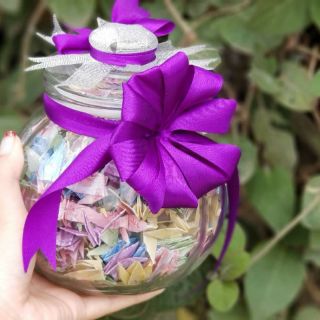 Hạc giấy gấp sẵn 5 màu