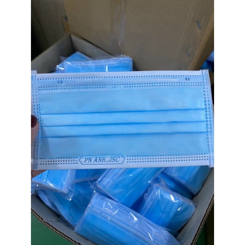 khẩu trang y tế Phương Nam Anh 50 cái/ 1 hộp khẩu trang 4 lớp y tế kháng khuẩn Phương Nam Anh