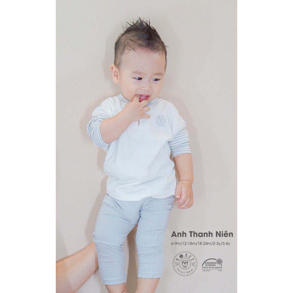 Bộ dài tay cổ trụ HRNEE sợi sồi MODAL