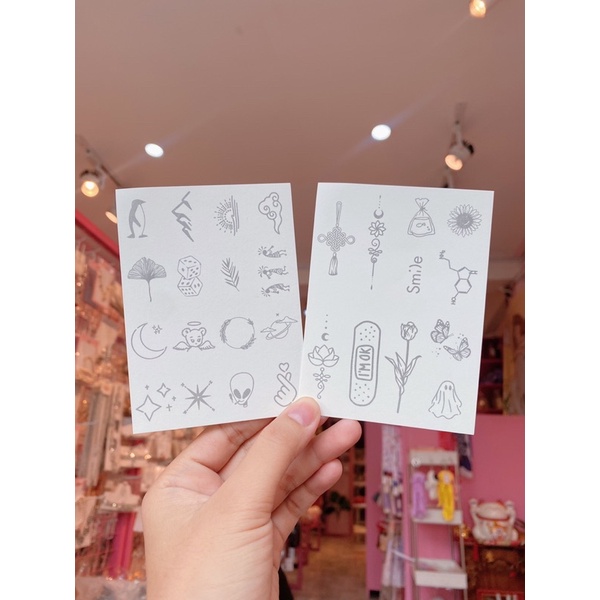 Hình xăm dán bộ 12 hình lên màu sau 24 giờ nhiều mẫu