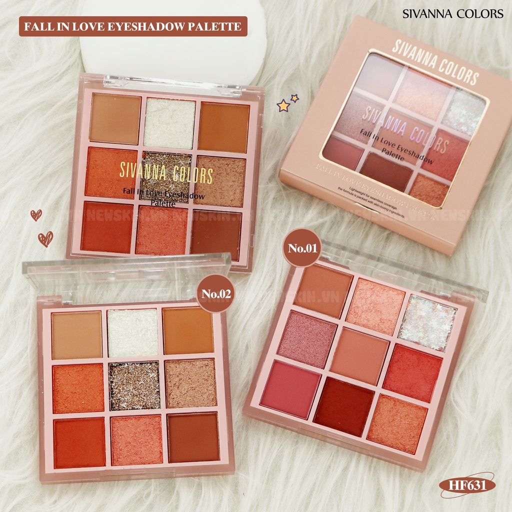 Phấn Mắt Sivanna Colors Fall In Love Eyeshadow Palette - HF631