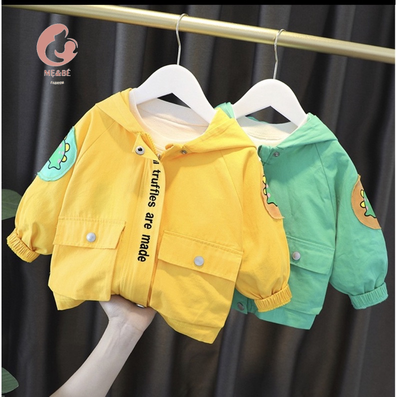 Áo gió cho bé trai khủng long nghộ nghĩnh gió cao cấp loại đẹp