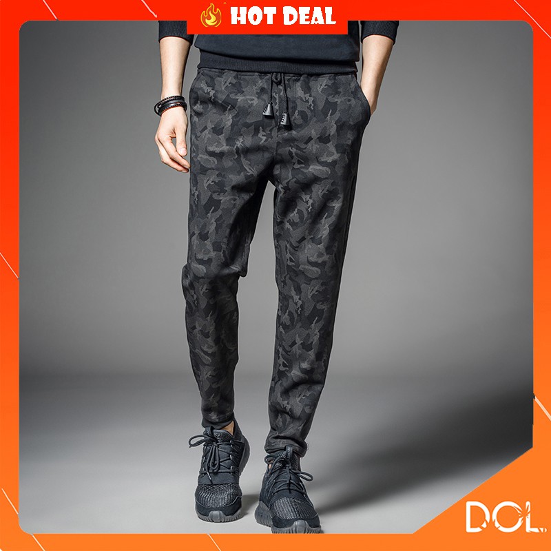 [Mã SKAMSALEP6 giảm 10% TỐI ĐA 100K đơn150K] Quần Jogger nam họa tiết rằn ri vân chìm cá tính dáng thể thao New