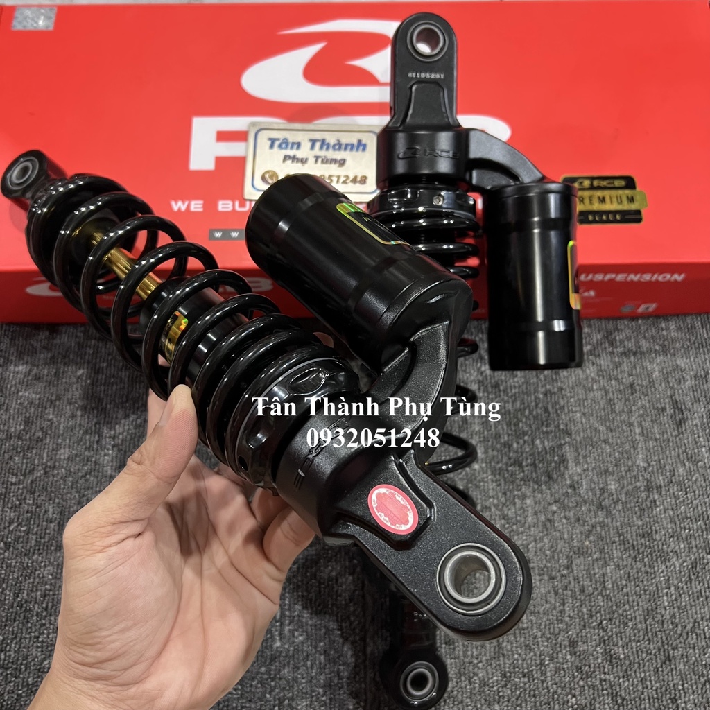 Phuộc RCB Wave, Dream, Future MB2 Đen ty vàng Bình dầu Chính hãng