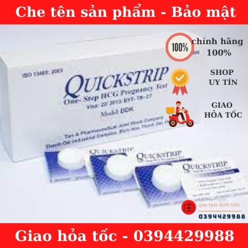 Que thử thai Quickseven, thử thai sớm chính xác, đơn giản, tại nhà MS 16