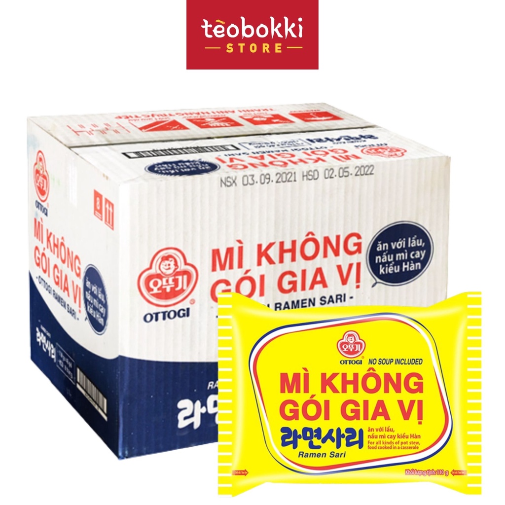 Thùng mì không vị Ottogi 48 gói 110g