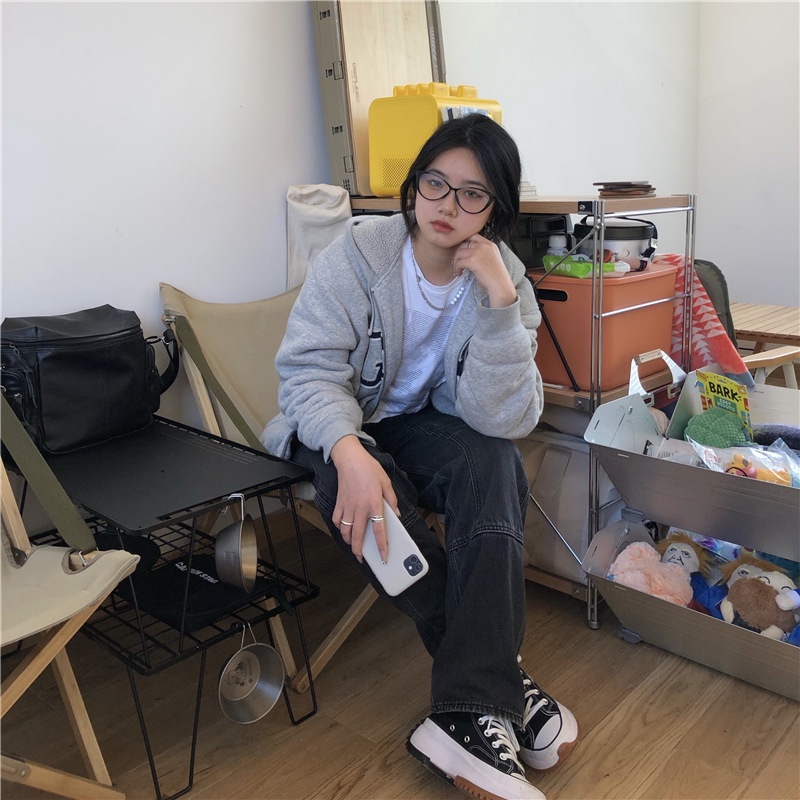 Áo thun IELGY màu trắng tay ngắn phong cách đường phố thời trang cho nữ