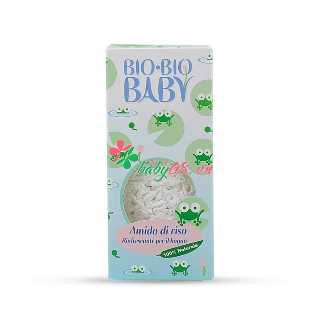 Bột tắm gạo Organic Bio Bio baby 300g nhập khẩu từ Ý