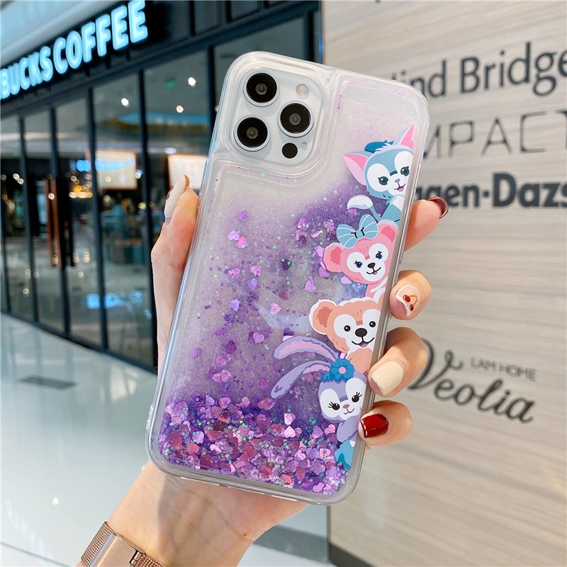 Xingdailu Ốp Điện Thoại Kim Tuyến Nước Hình Thỏ / Voi dumbo Cho iphone 15 14 13 12 11 pro max mini xs xr x 8 7 6 6s plus + se 2020