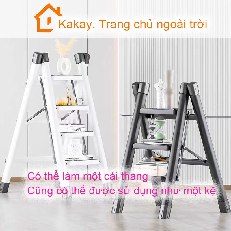 Ba bước xương cá gấp hộ gia đình nhà bếp đi lên bàn đạp nhỏ thang kính thiên văn bốn