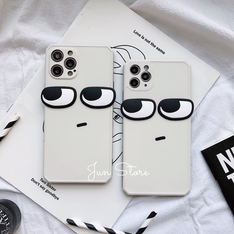 Ốp lưng Iphone silicon siêu bền hình đôi mắt cá tính