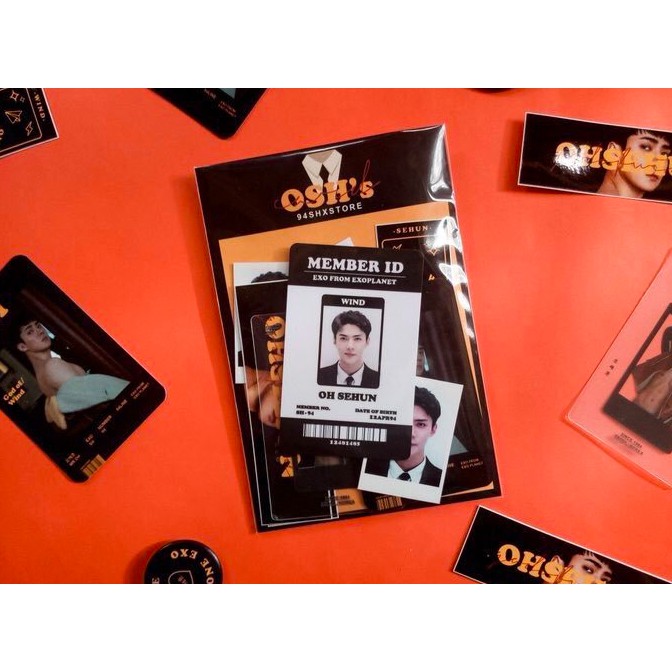 EXO member ID kit set/ Set hình thành viên EXO