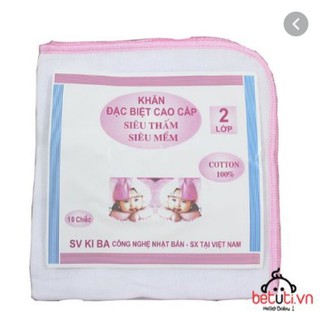 Khăn xô sữa  2 lớp cho bé