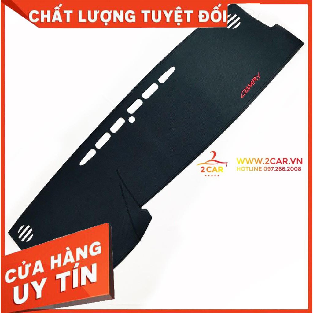 [Mã LIFEAU5SALE giảm 20k đơn 50k] Thảm taplo da xe Toyota Camry 2019- 2022 da cacbon 3 lớp cao cấp