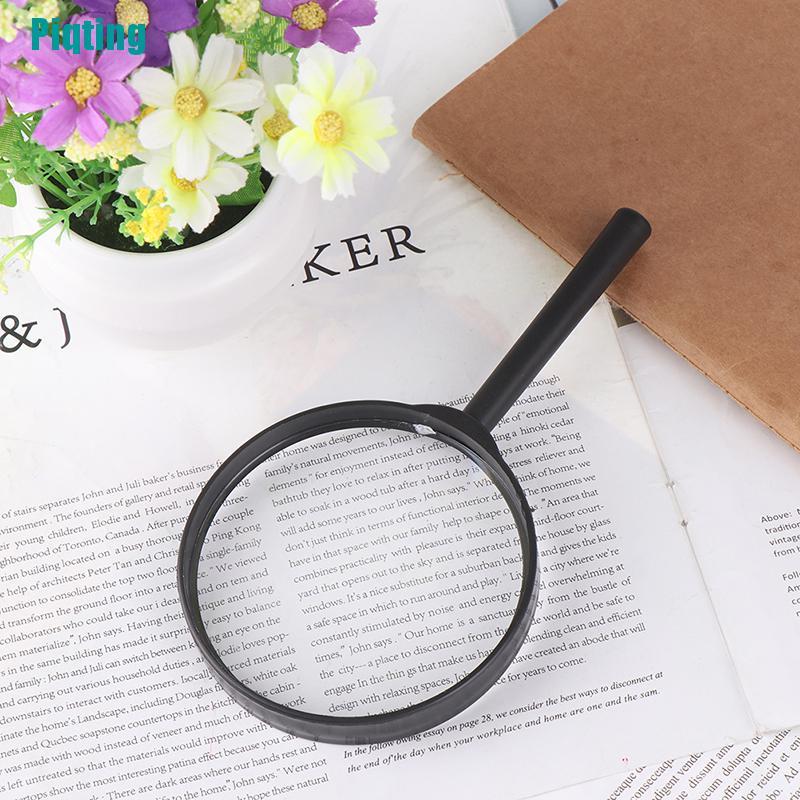 Kính Lúp Cầm Tay 90mm Phóng Đại 5x Đọc Sách Tiện Dụng