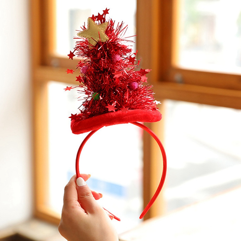 Cài tóc kiểu cây thông Giáng sinh thời trang