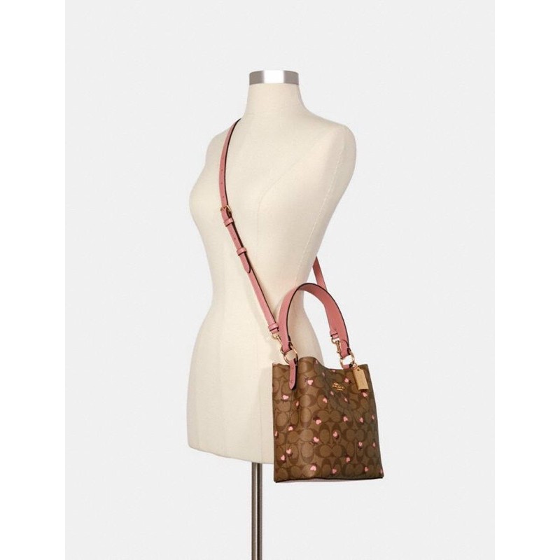 Túi Coach bucket Small hoạ tiết siêu đẹp