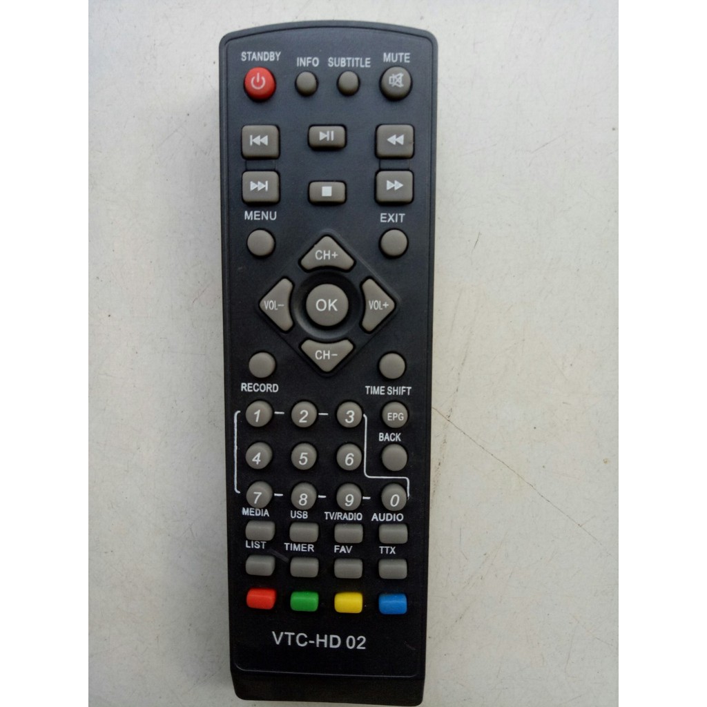 Điều khiển HD02 - dành cho tất cả đầu thu DVB T2 và đầu thu Vinasat
