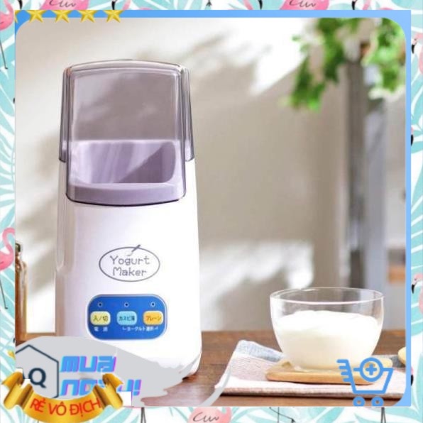 AQ_ Máy Làm Sữa Chua Nhật Bản Tại Nhà Yogurt Maker, 3 Nút Tự Động Công Nghệ Mới