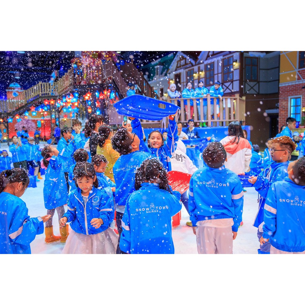 HCM [Voucher] 2 Vé giấy vào Snow Town khu vui chơi thành phố tuyết lớn nhất Sài Gòn