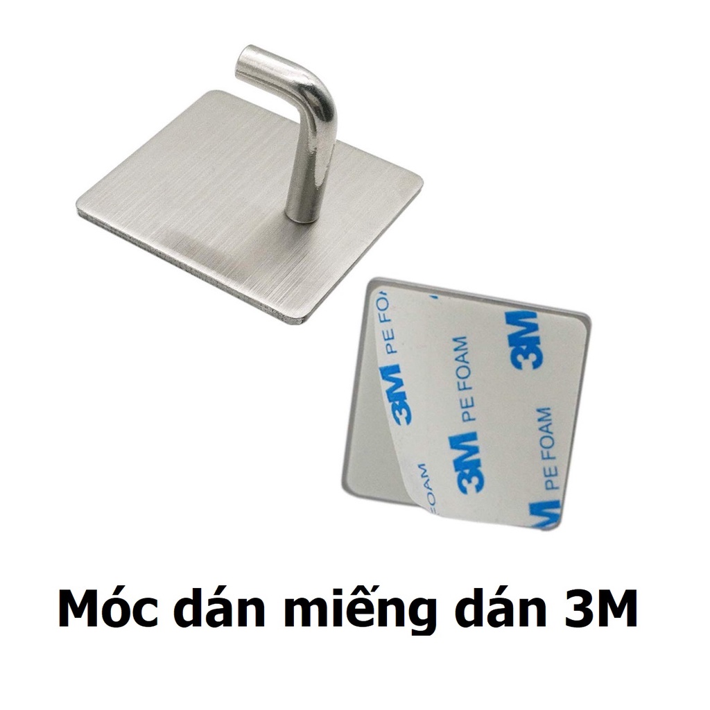 Móc Inox Treo Đồ Đa Năng, Móc Dán Tường Chịu Lực, Móc Dính Tường Treo Đồ Dùng Phòng Tắm, Khu Bếp. TakyHome 2005