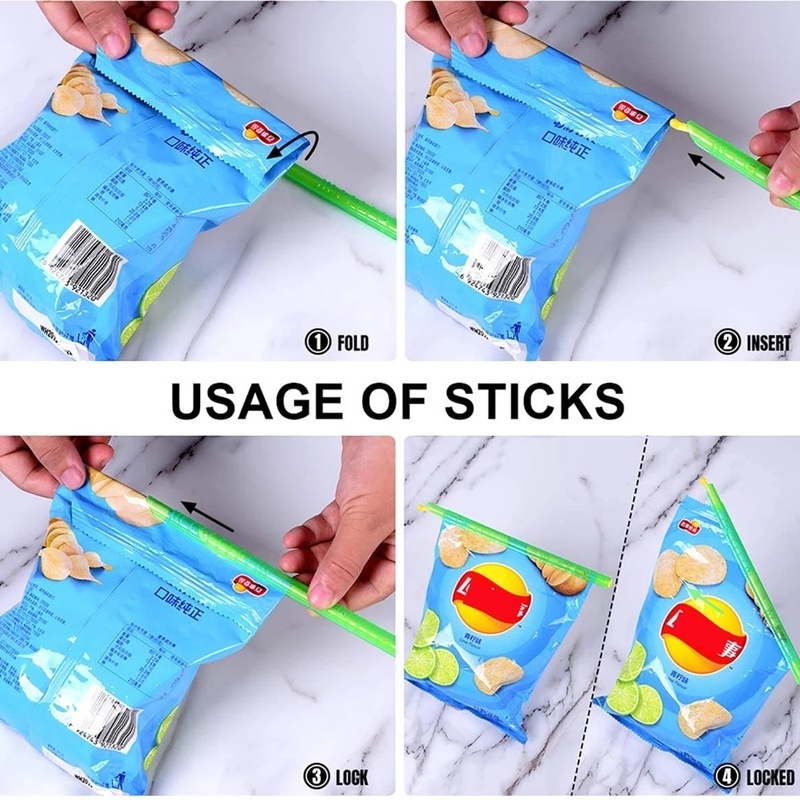 1 Dụng Cụ Kẹp Miệng Túi Thực Phẩm / Trái Cây Khô Bằng Nhựa Đa Năng Chất Lượng Cao Có Thể Tái Sử Dụng
