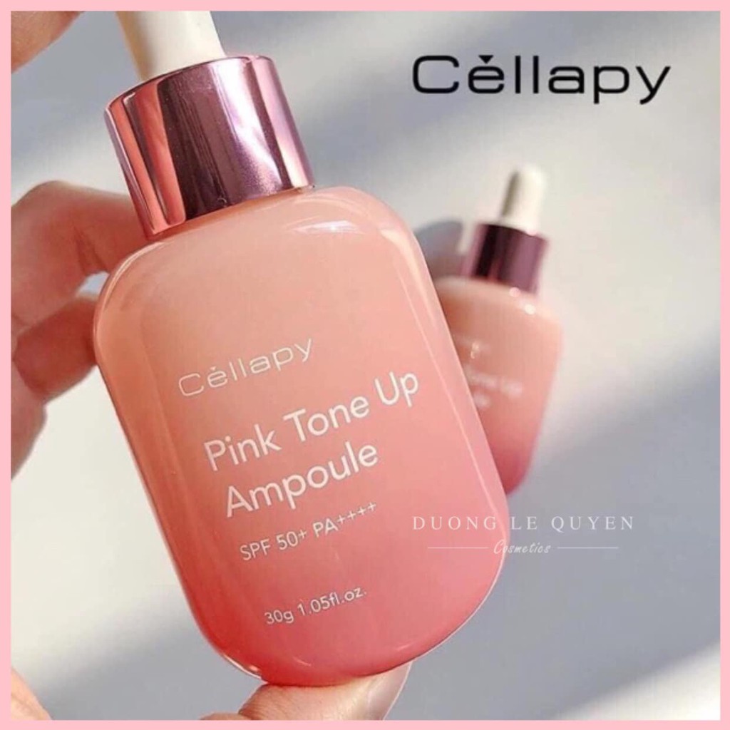 SERUM DƯỠNG TRẮNG HỒNG NÂNG TONE SPF 50+ PA++++ CELLAPY PINK TONE UP AMPOULE (Made in Korea) 30ml | BigBuy360 - bigbuy360.vn