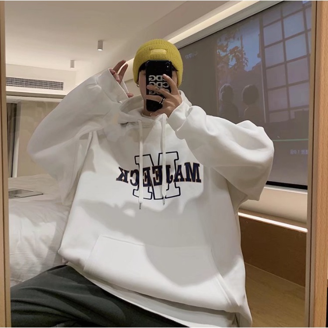 Áo hoodie Unisex thời trang Ban Form rộng Áo Sweater nam nữ cotton tops phong cách Hàn Quốc from rộng Áo hoodie