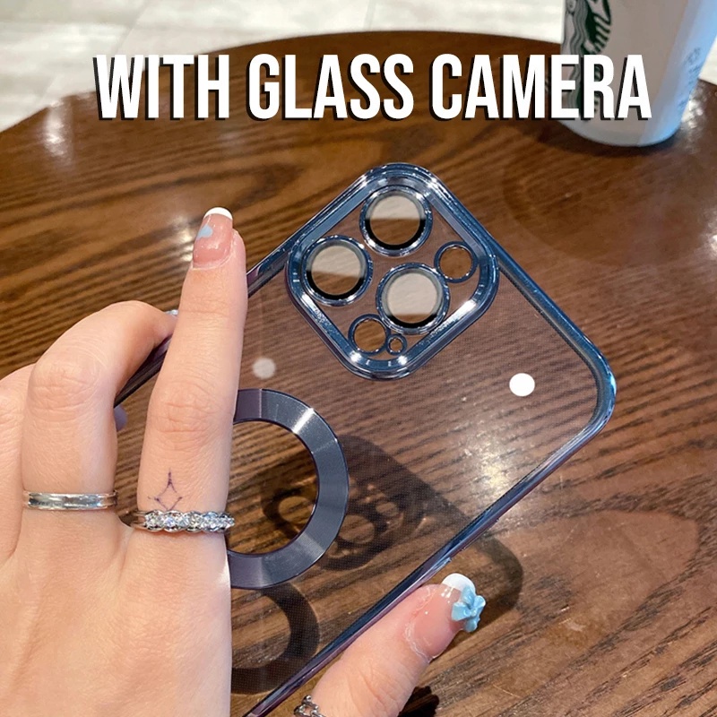 Ốp Điện Thoại Viền Vuông TPU Mềm Mạ Điện Kèm Phim Bảo Vệ Lens Cho iPhone 14 Pro Max 13 12 11 Pro Max Promax XS Max XR X 7 Plus 8 8Plus