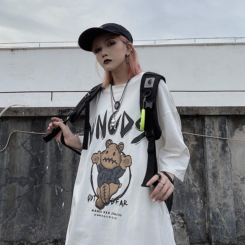 Áo thun tay lỡ dáng rộng dưới 75kg - Gấu WNCDS | BigBuy360 - bigbuy360.vn