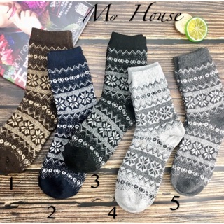 Tất thổ cẩm len Vintage hàn quốc cao cổ nhiều màu mẫu 13