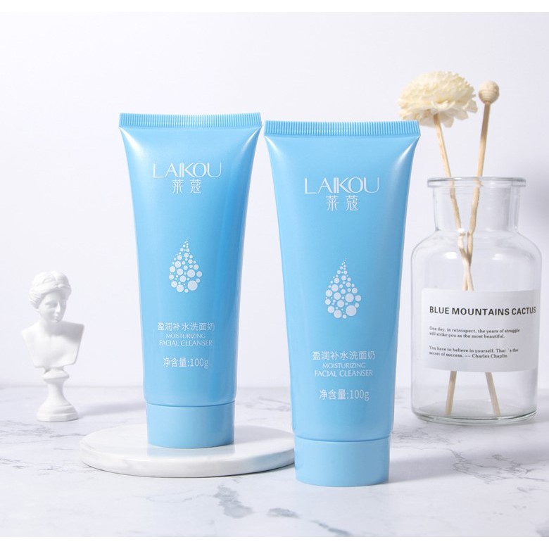 Sữa Rửa Mặt LAIKOU Làm Sạch Sâu Dưỡng Ẩm Làm Trắng Da 100g