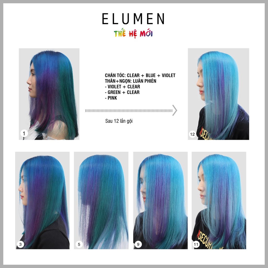 Màu nhuộm phủ bóng ELUMEN PLAY SEMI-PERMANENT HAIR COLOR - VIVID 120ml