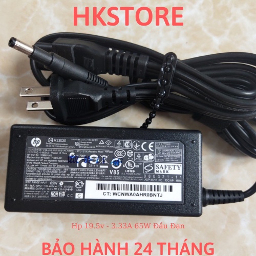 Sạc Laptop Hp 19.5v-3.33A 65W đầu đạn dùng cho Hp Envy 4, Envy 6, SLEEKBOOK 4 6 14