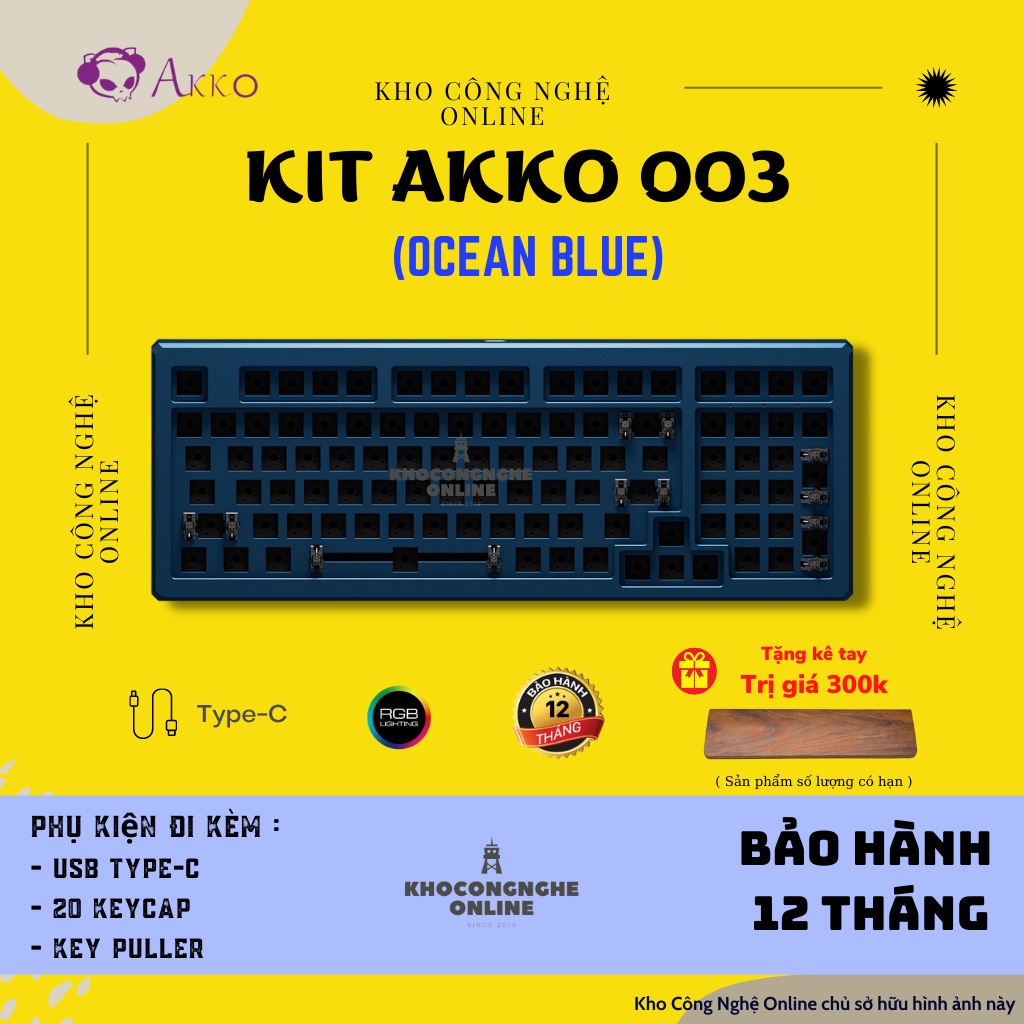 Kit bàn phím cơ AKKO Designer Studio – MOD003 (Hotswap 5 pin / RGB / Foam tiêu âm / Foam đáy / Gasket Mount)