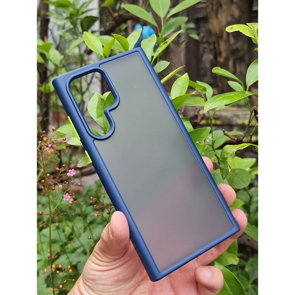 Ốp lưng X&amp;M nhám viền màu Samsung S22 Ultra S22 plus S22 chống bám vân tay bảo vệ máy