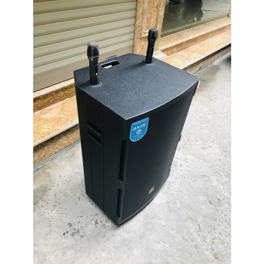 Loa kéo BNIB 18B, loa Bass 50 + Tặng 2 micro Kim loại UHF sét được tần số, loa kéo bảo hành 12 tháng