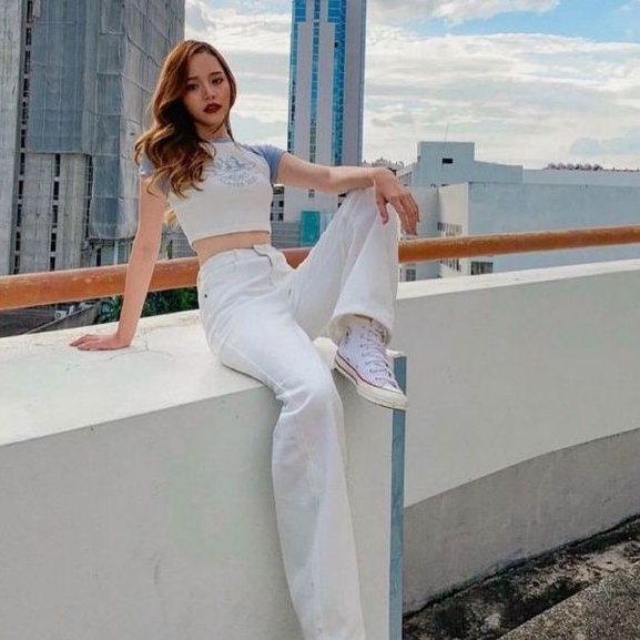 Áo thun croptop phối in hình HEVENT SENT