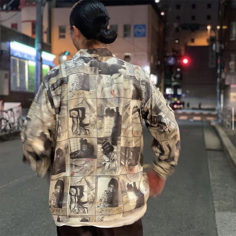 Bán Chạy Nhất WAC &amp; Arian Áo Sơ Mi Ngắn Tay In Màu Mực Geisha Plus Size Cho Nam Và Nữ