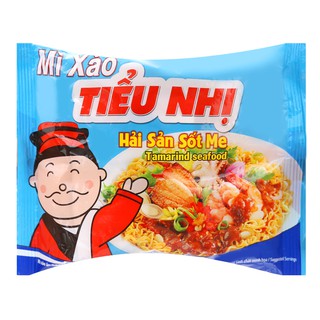 4 GÓI Mì xào khô Tiểu Nhị vị hải sản sốt me gói 72g