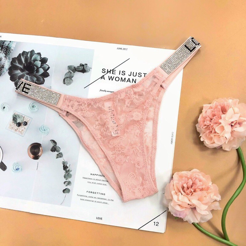 Quần lót ren đính đá cao cấp sz M
